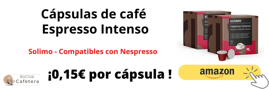 Cápsulas de café espresso intenso compatibles con Nespresso