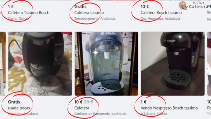 Cafeteras Tassimo de segunda mano en Facebook Marketplace