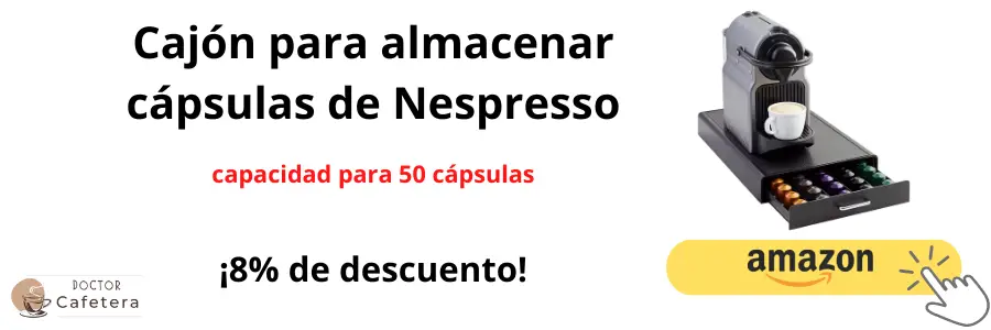 Cajon capsulas de Nespresso