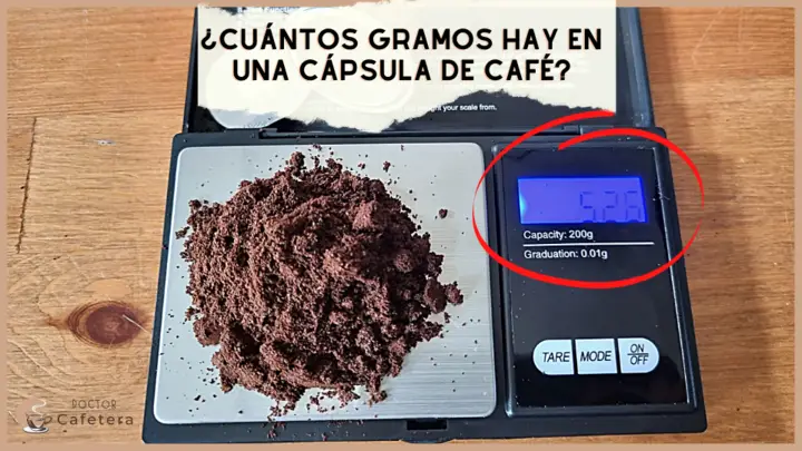 ¿Cuántos gramos hay en una capsula de café?