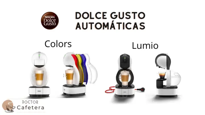 Cafeteras dolce gusto automáticas Colors y Lumio