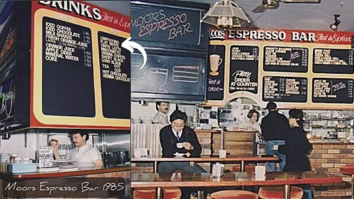 Cafetería Moor espresso bar 1985