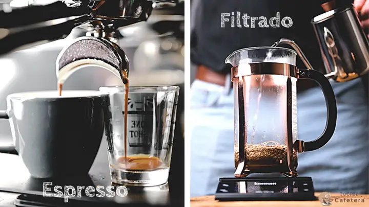 Métodos de extracción para café espresso y filtrado