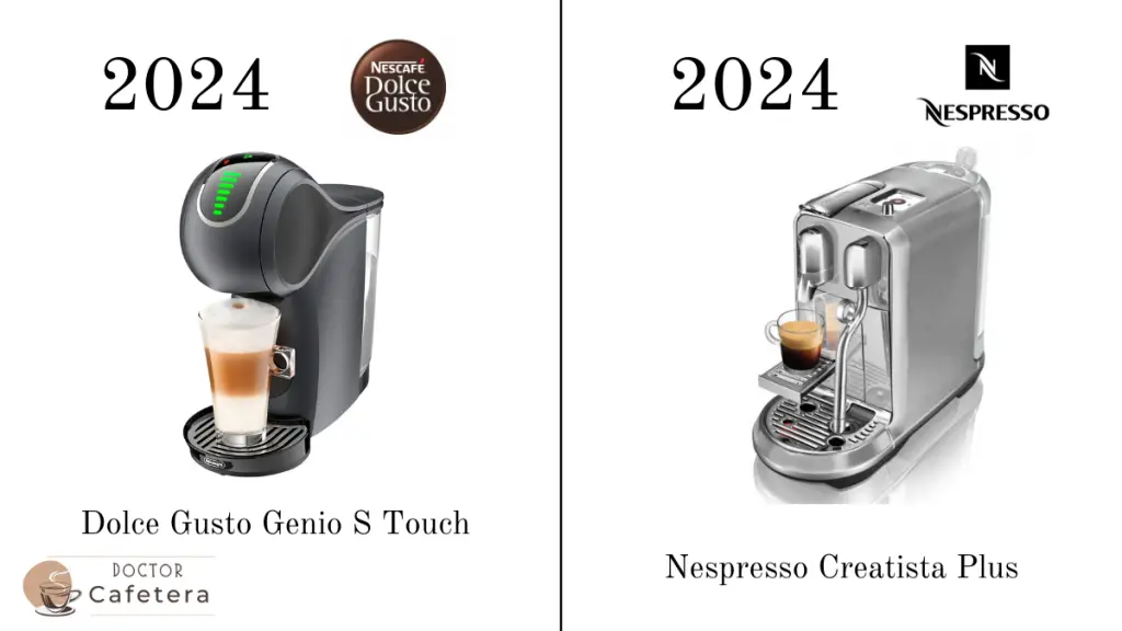 Diferencias entre cafeteras Dolce Gusto y Nespresso en 2024