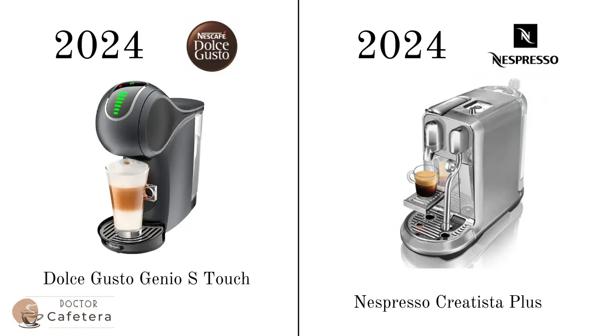 Diferencias entre cafeteras Dolce Gusto y Nespresso en 2024
