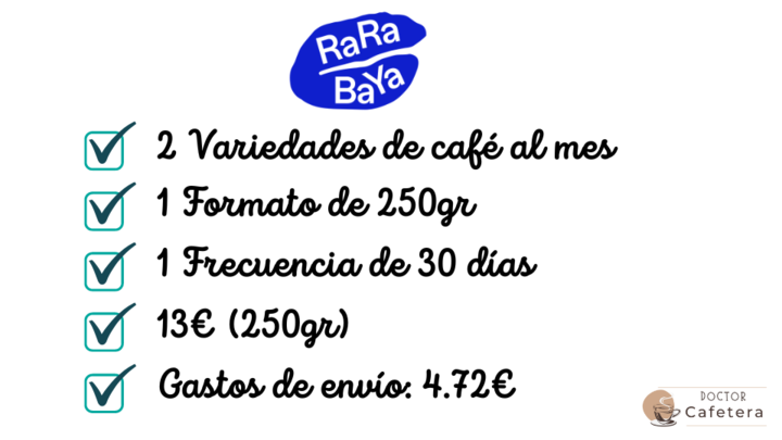 Suscripción de café de Rara Baya
