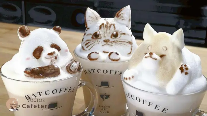 Técnica de latte Art en 3D