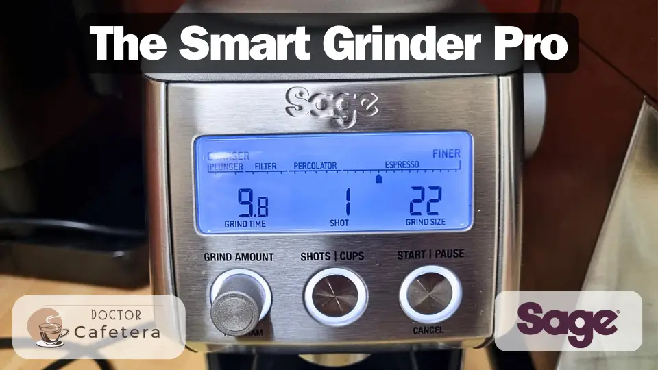The multiple options of the Sage The Smart Grinder Pro
