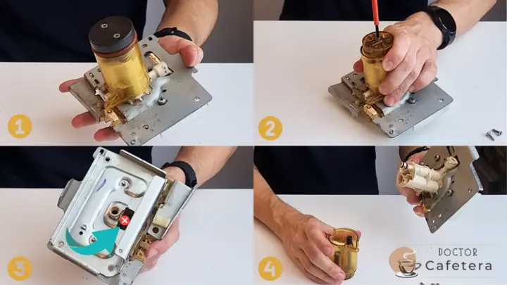 Disassembling the infuser cylinder