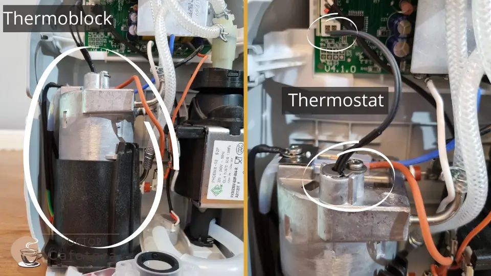 Dolce Gusto thermostat and thermoblock