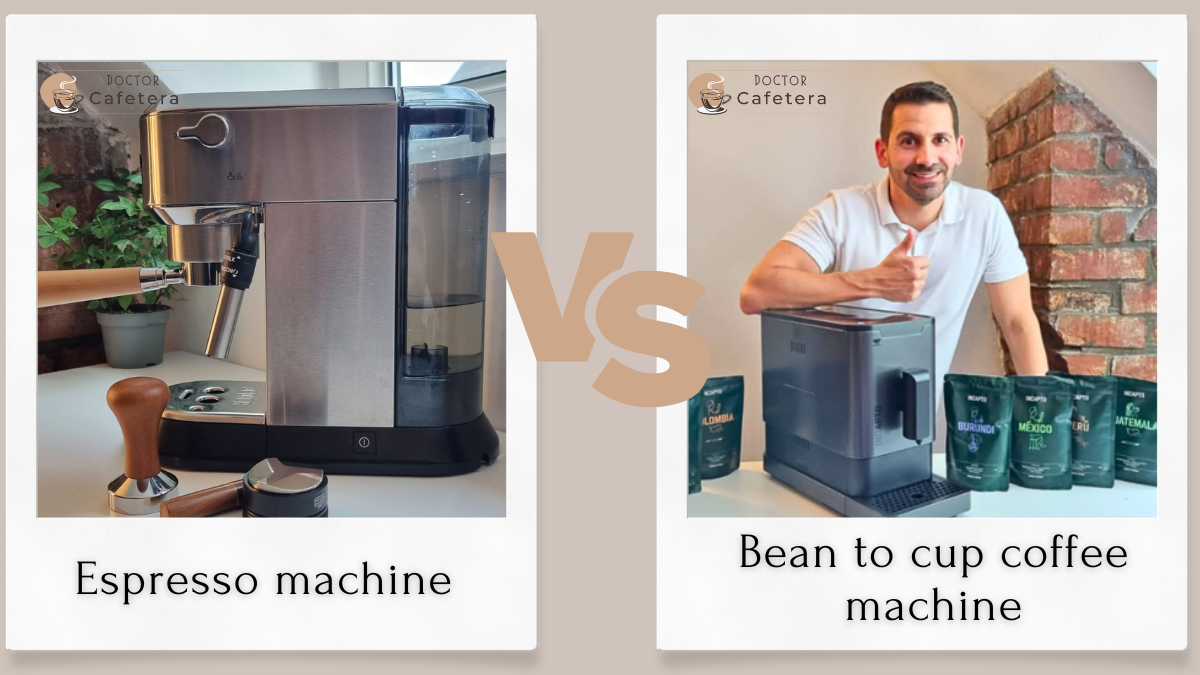 Espresso machine vs. bean to cup coffee machine