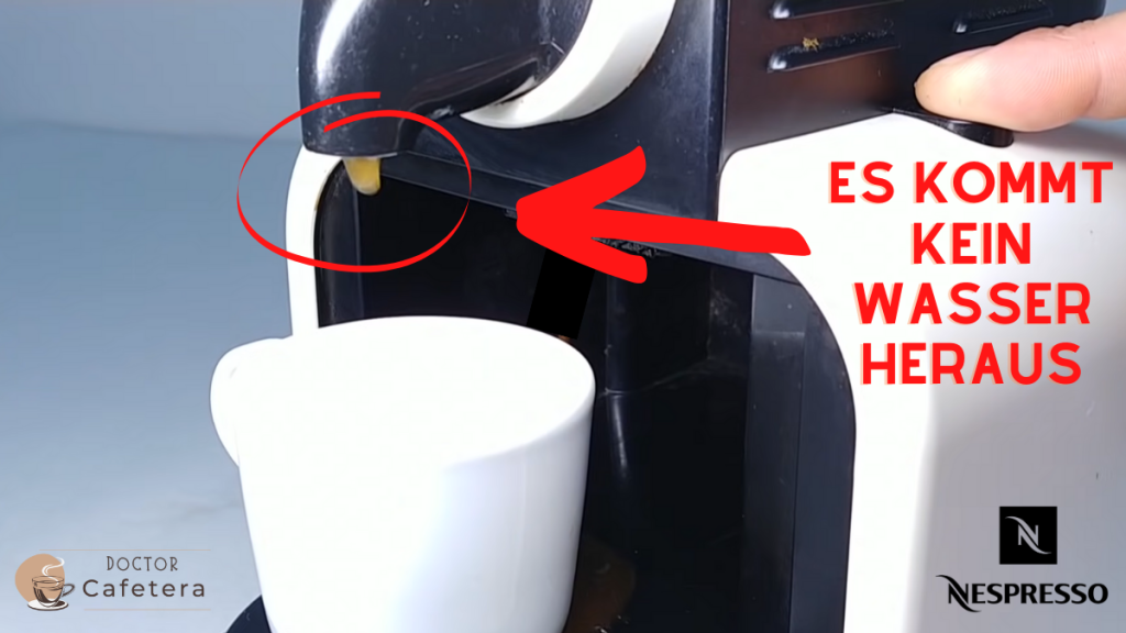 Kein Wasser kommt aus der Nespresso-Maschine