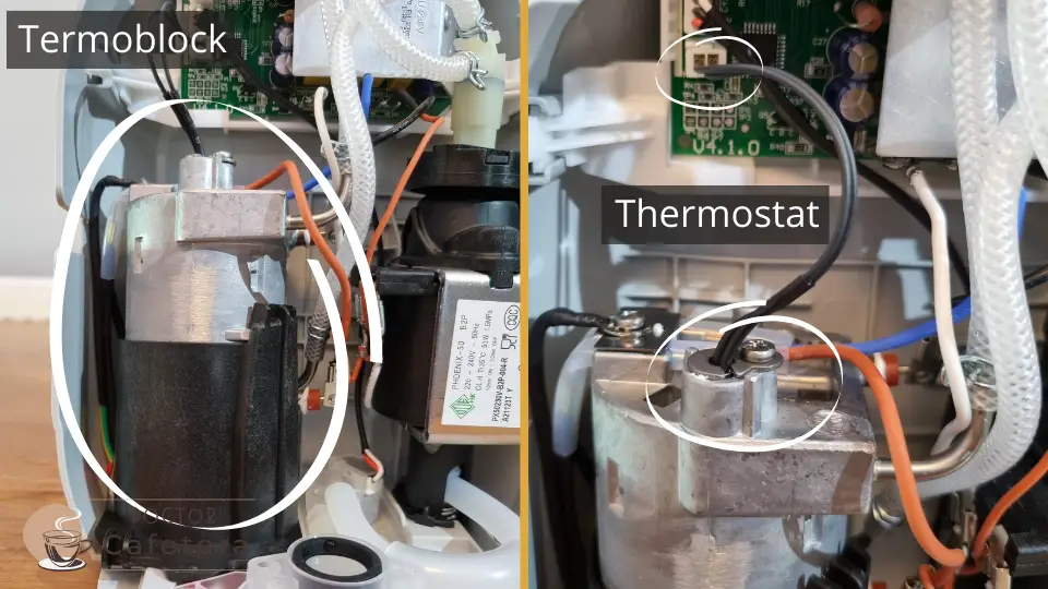 Thermostat und Thermoblock Dolce Gusto
