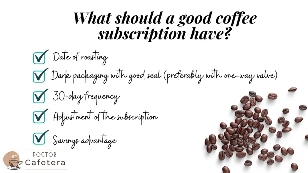A good coffee subscription should have