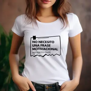 Camiseta Mujer no necesito una frase
