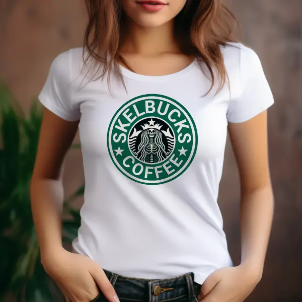 Camiseta divertida para mujer starbucks - skebucks coffee