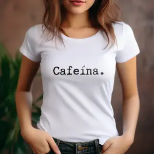 Camiseta mujer divertida cafeína