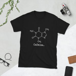 Camiseta unisex divertida “La molécula de la cafeína” para cafeteros
