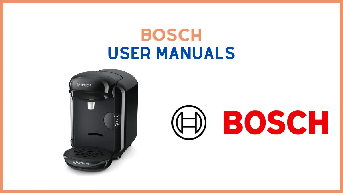 Bosch User manuals
