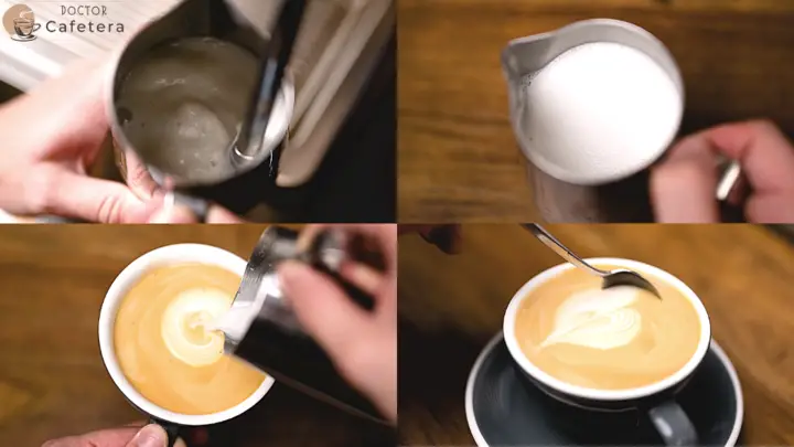 Cappuccino mit Kokosnussmilch