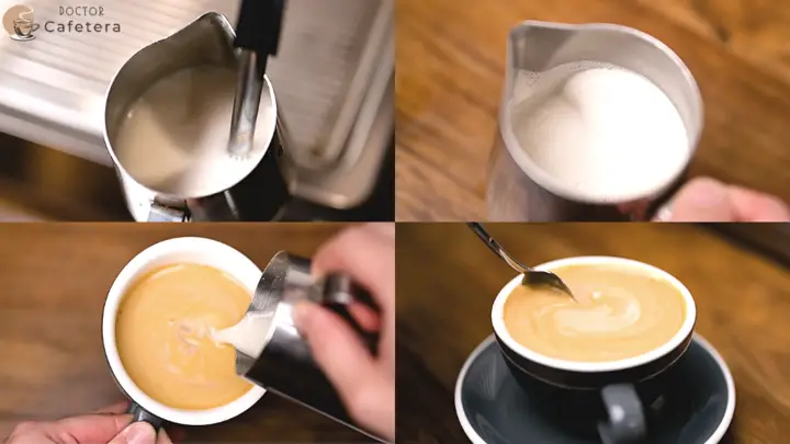 Cappuccino with peanut milk