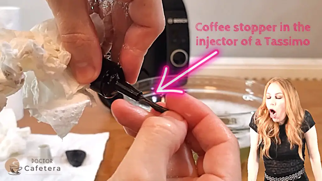 Coffee stopper in the injector of a Tassimo