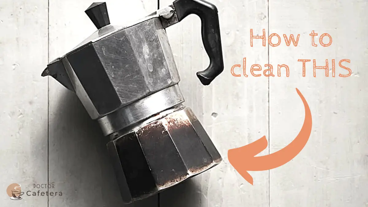 How to clean a blackened or burnt moka pot