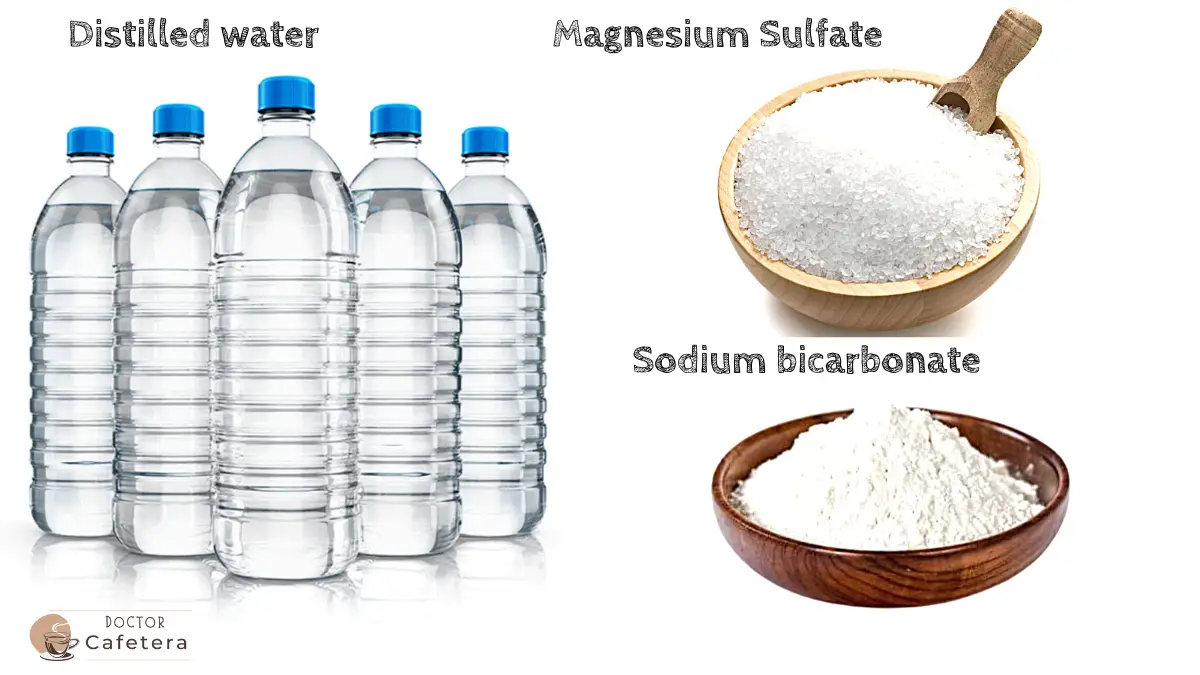 Ingredients for the preparation of water
