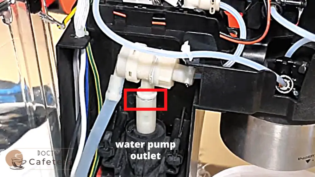 Leaking through the water pump outlet