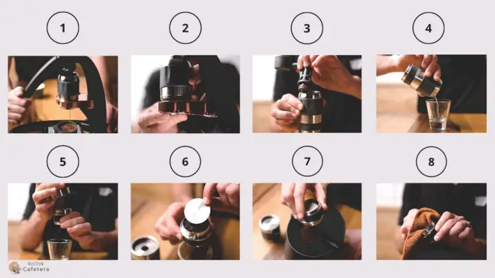 Steps to clean the Flair Pro-2 coffee maker