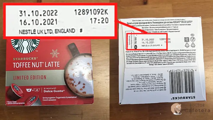 The expiration date of 12 months for coffee pods