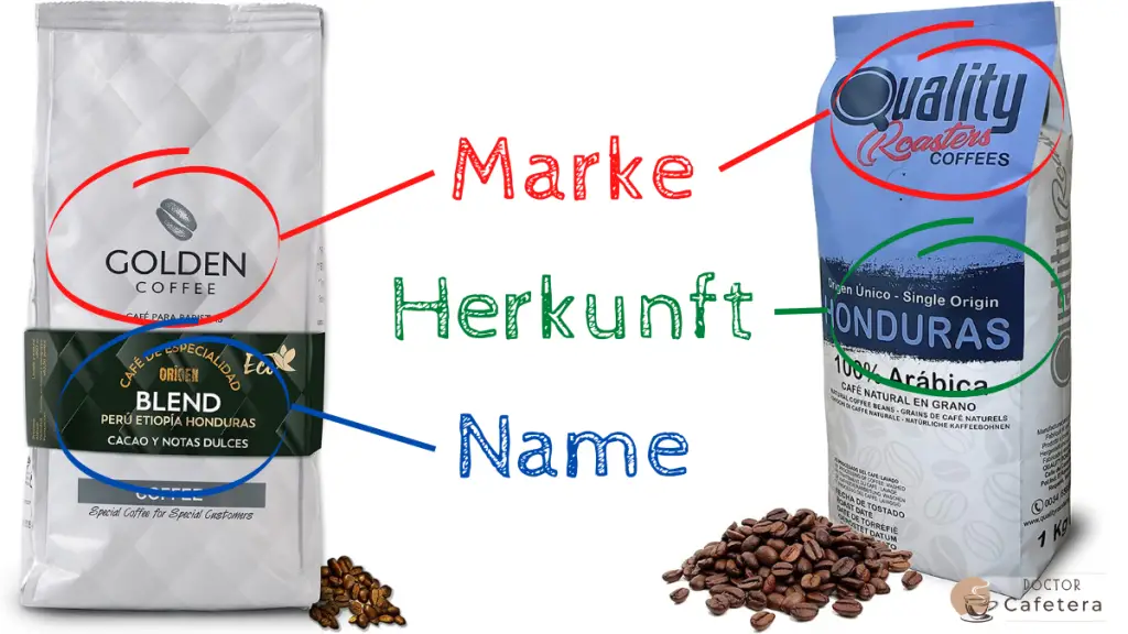 Unterschiede zwischen den Verpackungen von Mischkaffee und Single Origin Kaffee